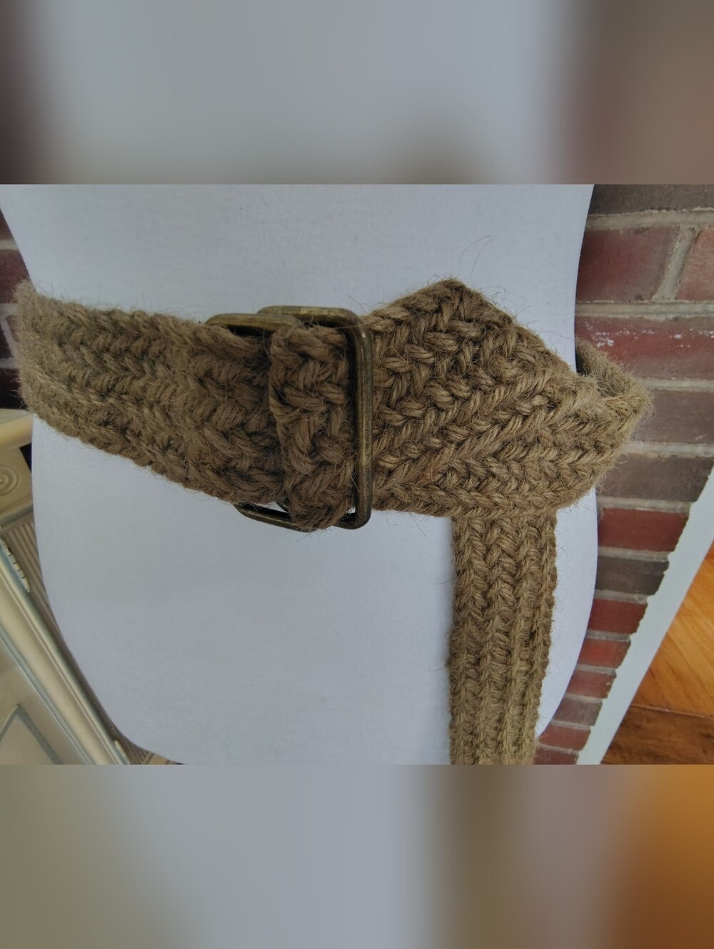 Bohemian-Style Braided Natural Jute Belt